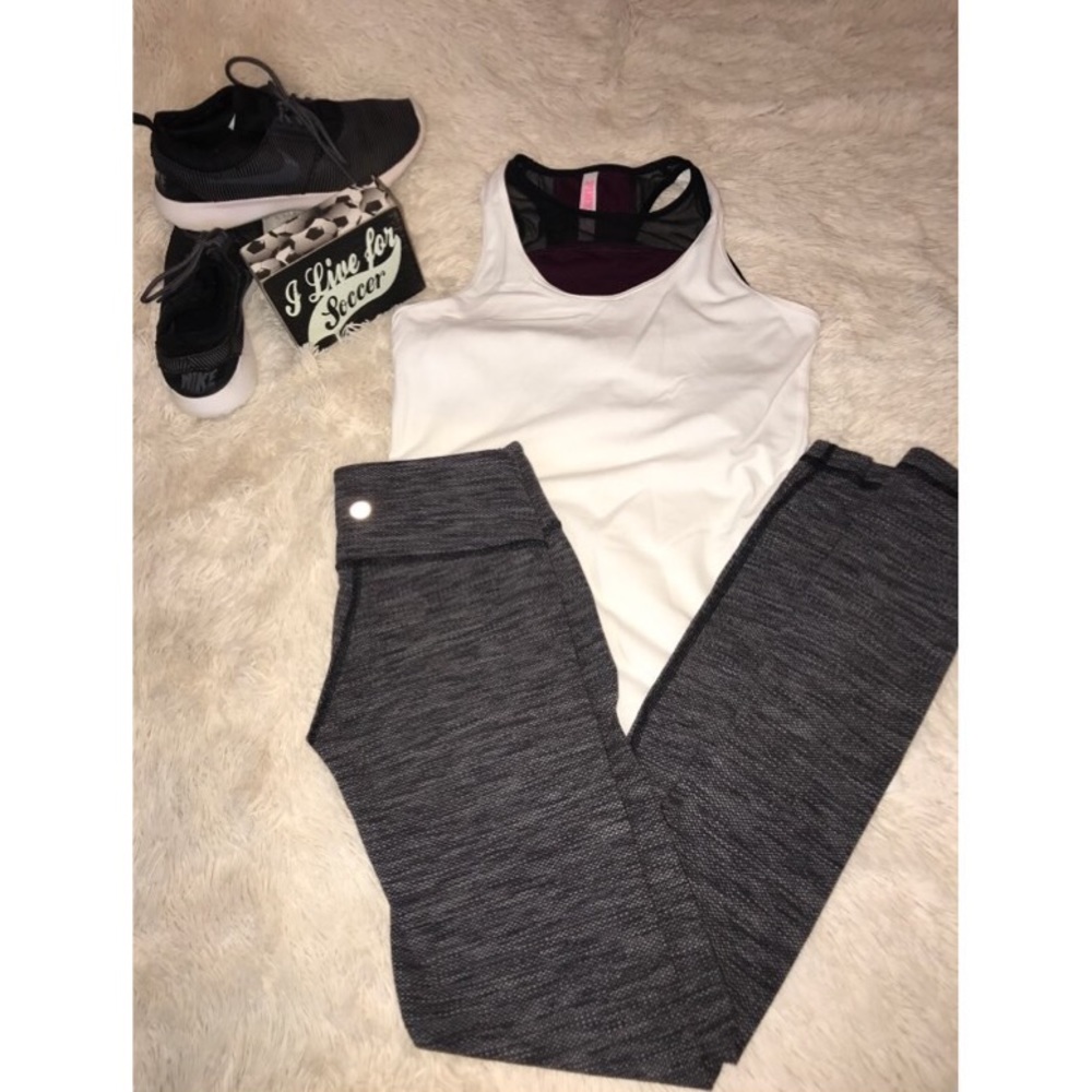 Lululemon gray dot leggings